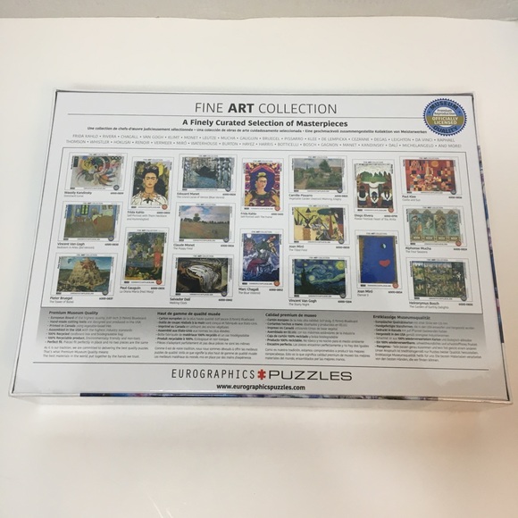 Eurographics Claude Monet Water Lilies 1000 Piece Puzzle SEALED - Picture 2 of 4